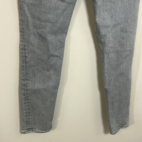 AGOLDE Nico High Rise Skinny Jeans Grey Sz 24 Organic Cotton Stretch NEW - Picture 8 of 15
